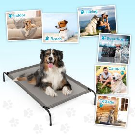 43"D x 26"W x 8"H Dog Bed Gray