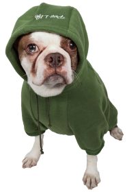 Fashion Plush Cotton Pet Hoodie Hooded Sweater (size: small)